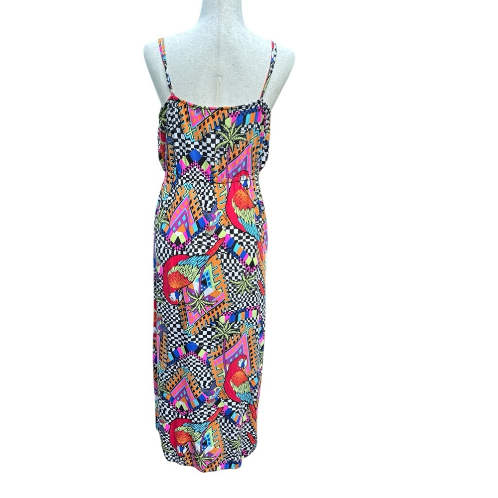 Mara Hoffman Swim Collection Parrot Print Midi Dress Size M – Tropical Festival - Picture 12 of 12